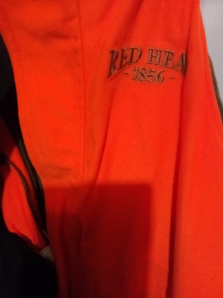 Cabelas Bone Dry Bibs Pants Orange - Image 3 of 4