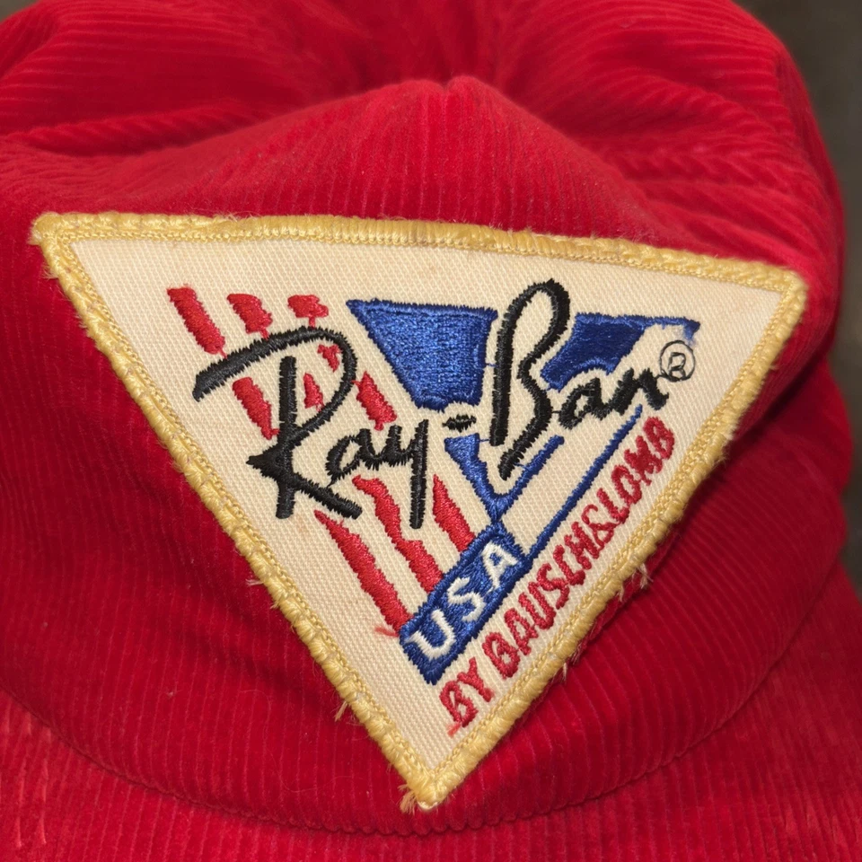 Gafas de sol Ray-Ban vintage de Bausch & Lomb retro rojo pana sombrero gorra Foto 2 de 4