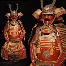 Yoroi JUNK Life Size Samurai Armor Helmet Japanese Antique Kabuto