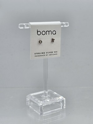 Boma Ohrstecker Sterlingsilber Nullen & Kreuze Umarmungen & Küsse X & O