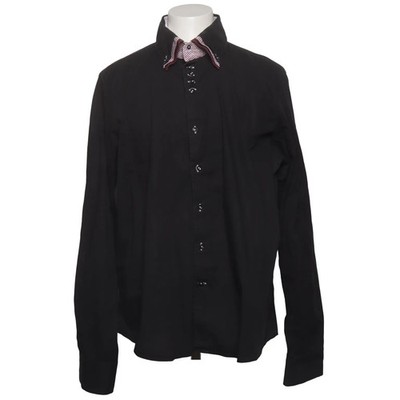 7camicie, Hemd, Größe: 3XL, Schwarz, Einfarbig, Herren #GpB