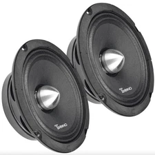 1000 Watts Midrange Speakers for Car Audio Systems TPT-MR6-4 Bullet 4 Ohm Sha...