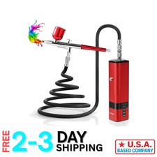 High-Pressure Mini Airbrush Kit with Compressor Ideal for Tattooing Nail Art