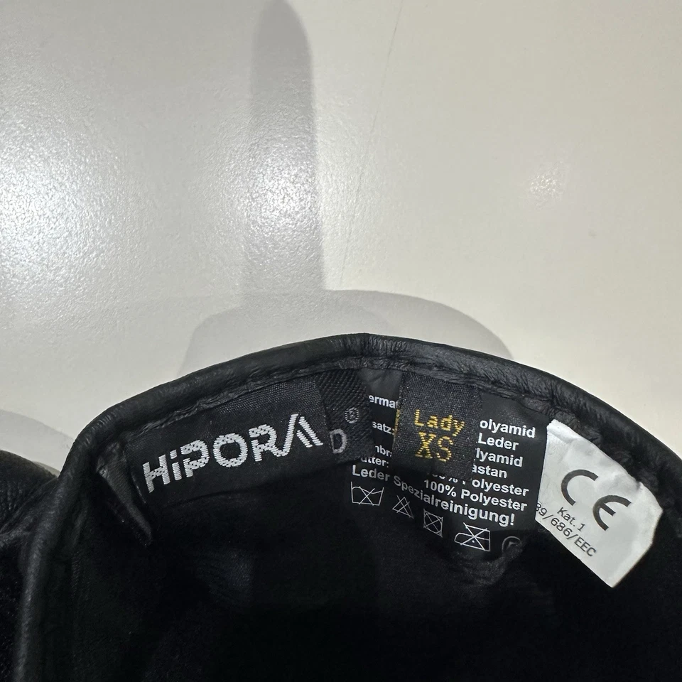 Motorrad-Handschuhe Damen Größe XS schwarz, Leder - Bild 3 von 4