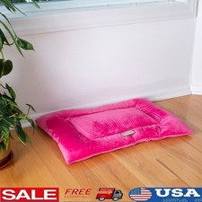 Large Pet Bed Mat Rectangular Dog Cat Plush Luxe Velvet Machine Washable Pad New