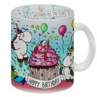 Glas Tasse Mit Honeycorns Einhorn Geburtstagsparty Motiv