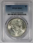 1927 Peace Dollar PCGS MS62