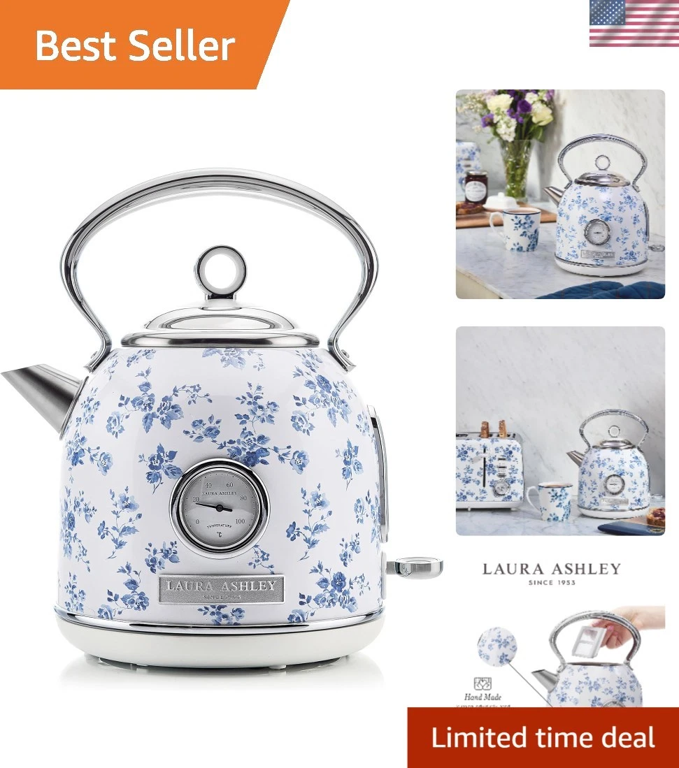 Electric Kettle Stainless Steel 1.7L Rapid Boil Cordless Auto Shut Off
Opens in a new window or tab