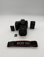 Canon EOS 70D Kit - 18-135mm IS STM Lens 128GB SD Card, Charger, Tested