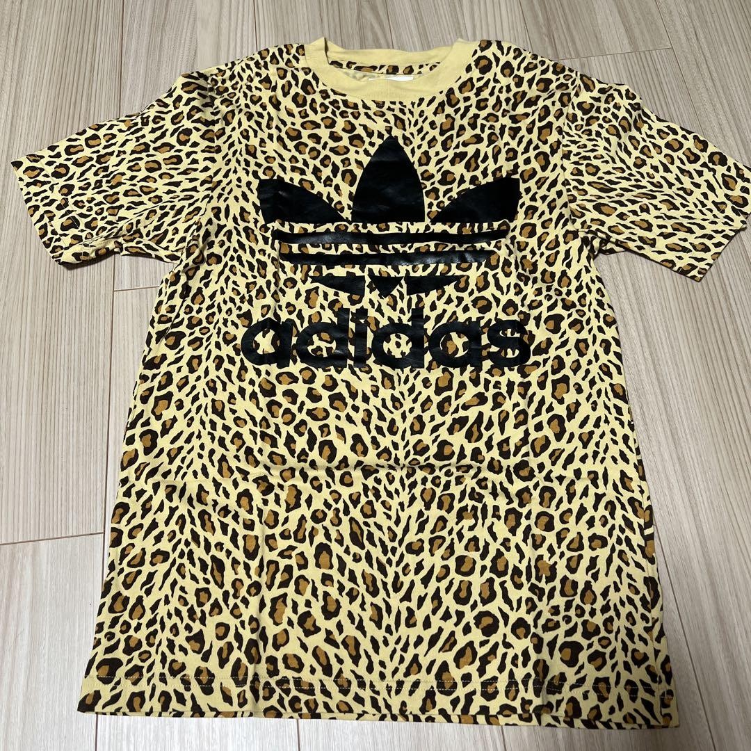 adidas Jeremy Scott Leopard Print T-Shirt X-Small