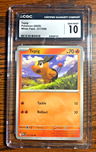 Tepig graded CGC 10 for sale on eBay