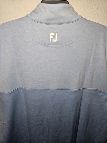 Mens Footjoy Heather Yoke Half Zip Golf Vest Pullover Dusk Blue #25321 Sz Large - Picture 9 of 12