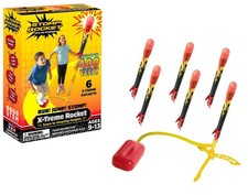 Stomp Rocket 365040 - Stomp Rocket X-Treme, Startrampe mit 6 Raketen