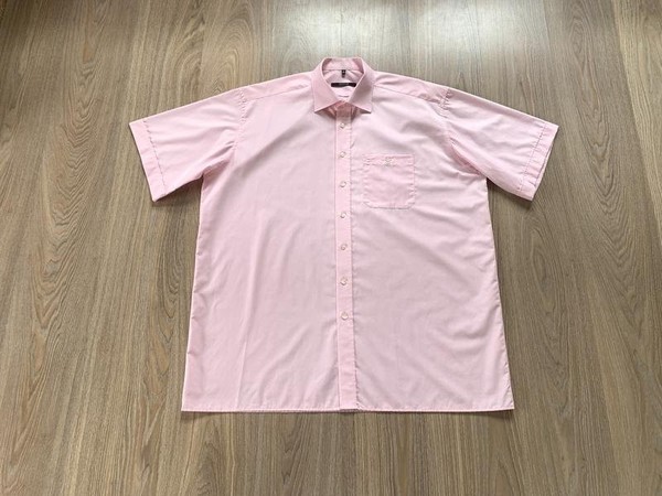 Men ETERNA Shirt Pink Cotton XL