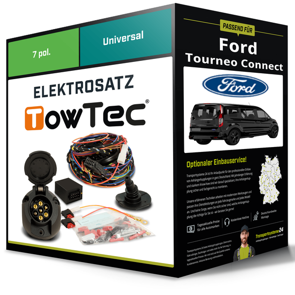 Elektrosatz 7-Pol Universell für Ford Tourneo Connect 09.2013-05.2018 NEU-image