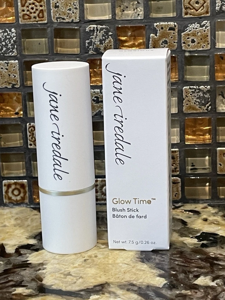 Barra de rubor Jane Iredale Glow Time GLORIOSA 0,26 oz NUEVO en CAJA tamaño completo Foto 3 de 4