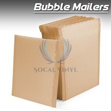 ANY SIZE Beige Poly Bubble Kraft Padded Mailers Mailing Shipping Envelopes Bags