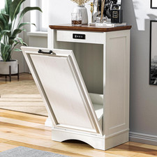 Tilt Out Trash Can Cabinet, Hidden Trash Can Cabinet, Wooden Laundry Cabinet, Do