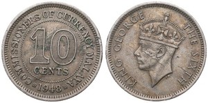 Malaya And British Borneo - 10 Cent 1948-1961 - Various Vintages