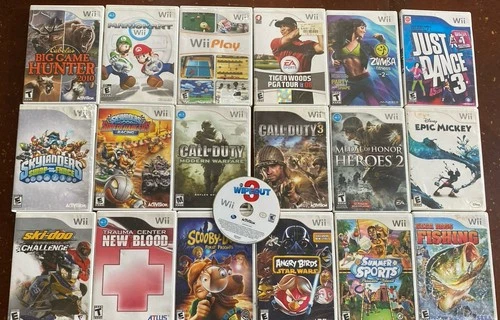 New ListingNintendo Wii Games Lot of 19 Games,Mario Kart,Call of Duty,Wii Play,Scooby Doo,+