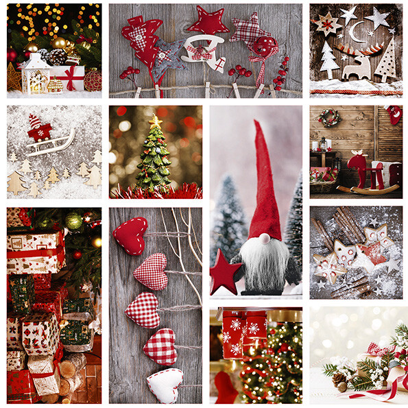 PVC Tischdecke Wichtel Wachstuch Weihnachten· Eckig · Länge