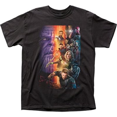 Marvel Comics Die Avengers Infinity Wars Poster Herren T-Shirt IWM05