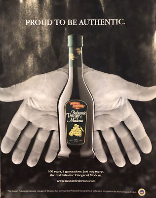2010 Monari Federzoni PRINT AD Balsamic Vinegar of Modena Advertisement Page