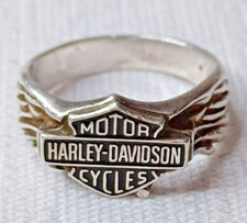 Vintage HARLEY DAVIDSON Sterling Silver Biker...