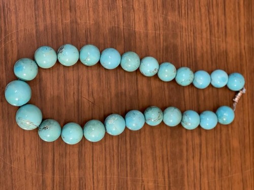 Genuine Natural Egyptian Turquoise Necklace Gift for Her Beaded Necklace (214g) - Picture 7 of 9