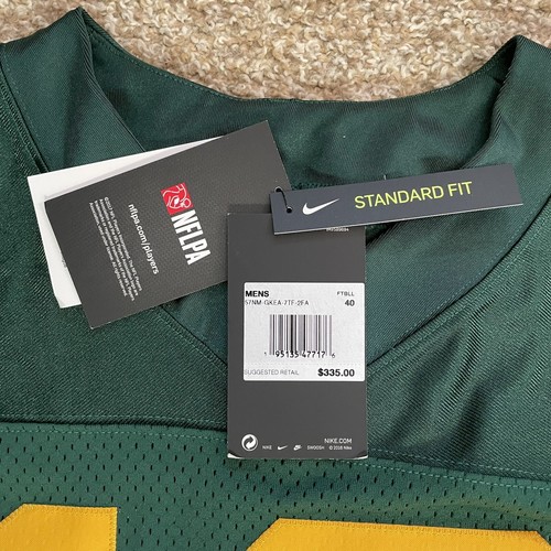 Men’s Size 40 Aaron Rodgers Throwback Green Bay Packers Nike Vapor Elite Jersey - Picture 5 of 8