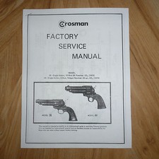 Crosman 36  44 Complete Factory Service Manual With Exploded Views