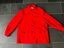 Vintage 1960s Hudson Bay Gender Neutral Red Wool Jacket Made in Canada