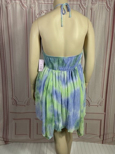 Wild Fable Women's Green Tie Dye Halter Neck Fairy Dress XXL Party Cocktail Dres - Picture 7 of 13