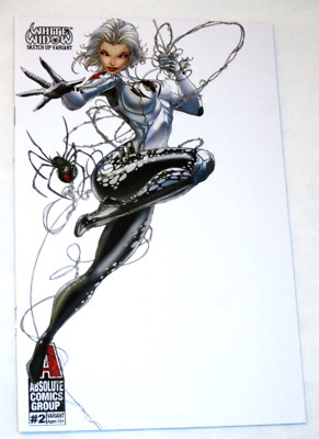 WHITE WIDOW #2 SKETCH BLANK VARIANT EDITION ABSOLUTE COMICS BB93