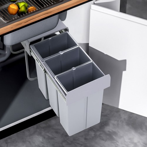 Pull Out Kitchen Bin Soft Close Sliding Recycling Waste Cabinet Cupboard 30/40L - Picture 29 of 37