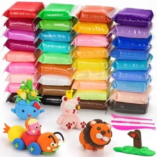 Air Dry Clay Kits 36 Colors Ultra Light Magic Modeling Clay for Arts and Crafts