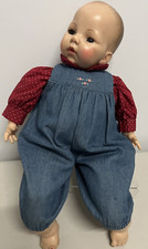 Alex Ander 1966 Sleepy Baby Doll Moving Eyes Makes Noise 16" Seated Outfit Plush