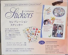 Creative Memories - Celebrations Stickers - 5 studio & 5 Block stickers  - NEW!
