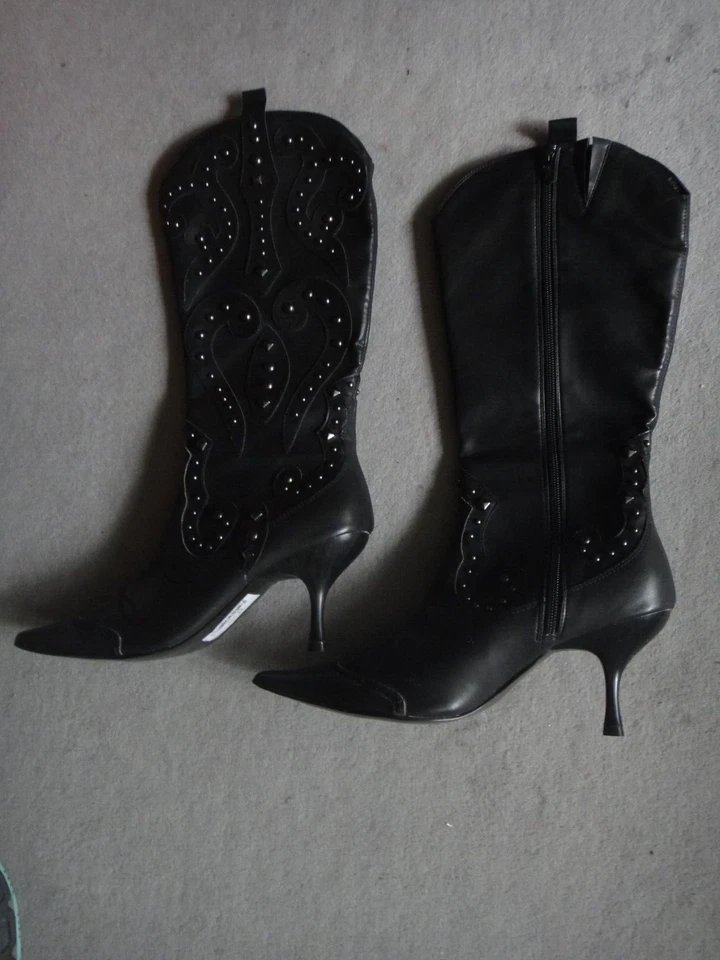 schöne C&A Stiefel Yessica Gr. 40 Lederstiefel Damenstiefel - Bild 3 von 3