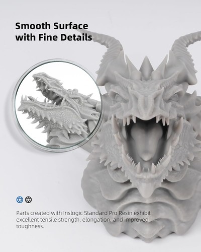 Inslogic 3D Printer Resin, Upgraded Standard Plus Fast Curing 3D Resin - 第 9/9 張圖片