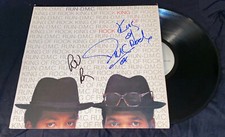 Run DMC Signed Autograph King Of Rock Vinyl Record Album BAS Beckett Rev Run DMC