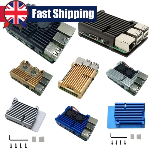 Aluminum Alloy Case Open Case Design Easy To Install Use for RPI Raspberry Pi 4B