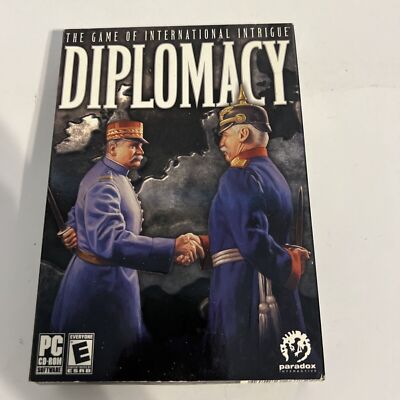 Jeu Diplomacy Pour PC - Version Française Originale Complète, En Très Bon état