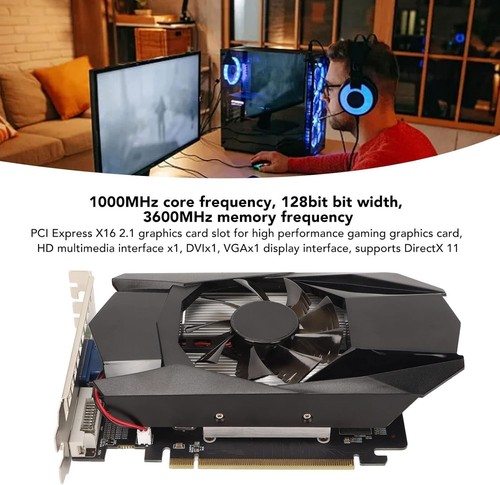 Computer Graphics Card, HD7670 4GB GDDR5 128bit Core Frequency Supports DirectX - Picture 3 of 9