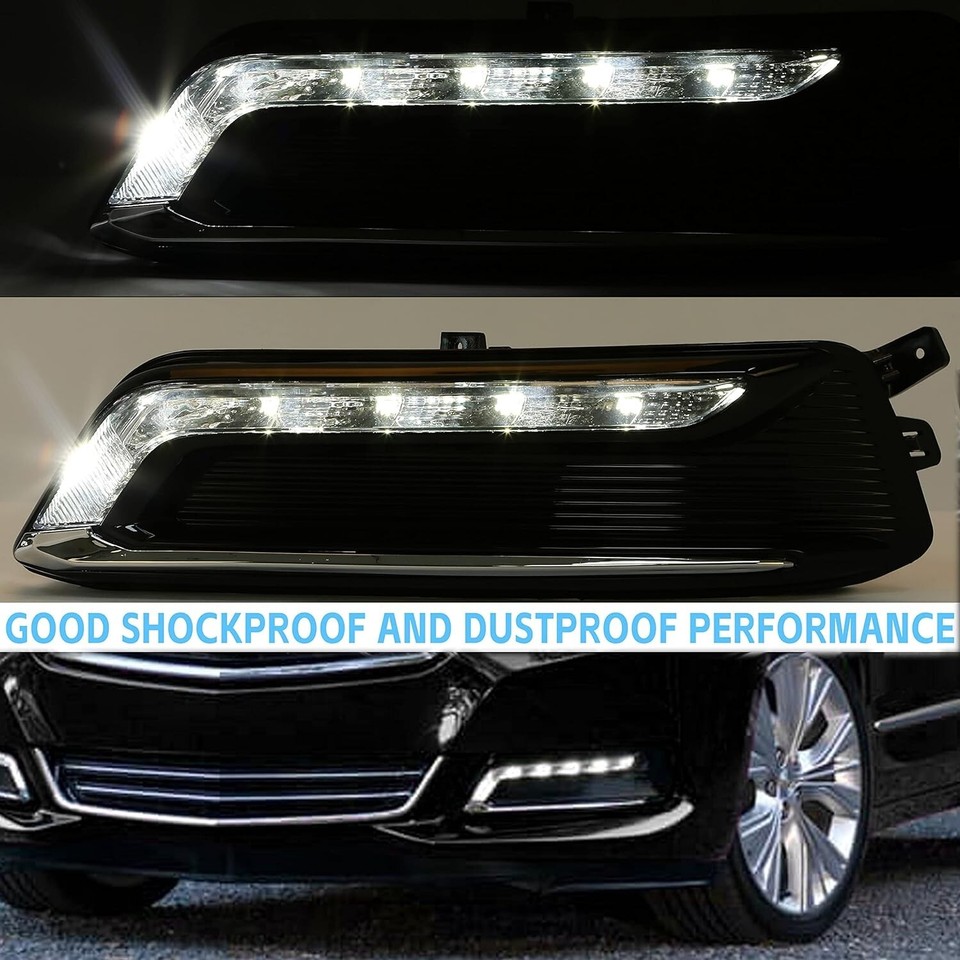 Fog Light Wiring Harness LED DRL Fog Light Kit For 2014-2020 Chevrolet Impala - Direct Replacement, DOT/SAE Replacement Fog Lights 22931247 22931248 - Foto 11
