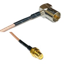 RG316 DVB Pal Female Angle to RP-SMA FEMALE RF Cable Rapid-SHIP LOT