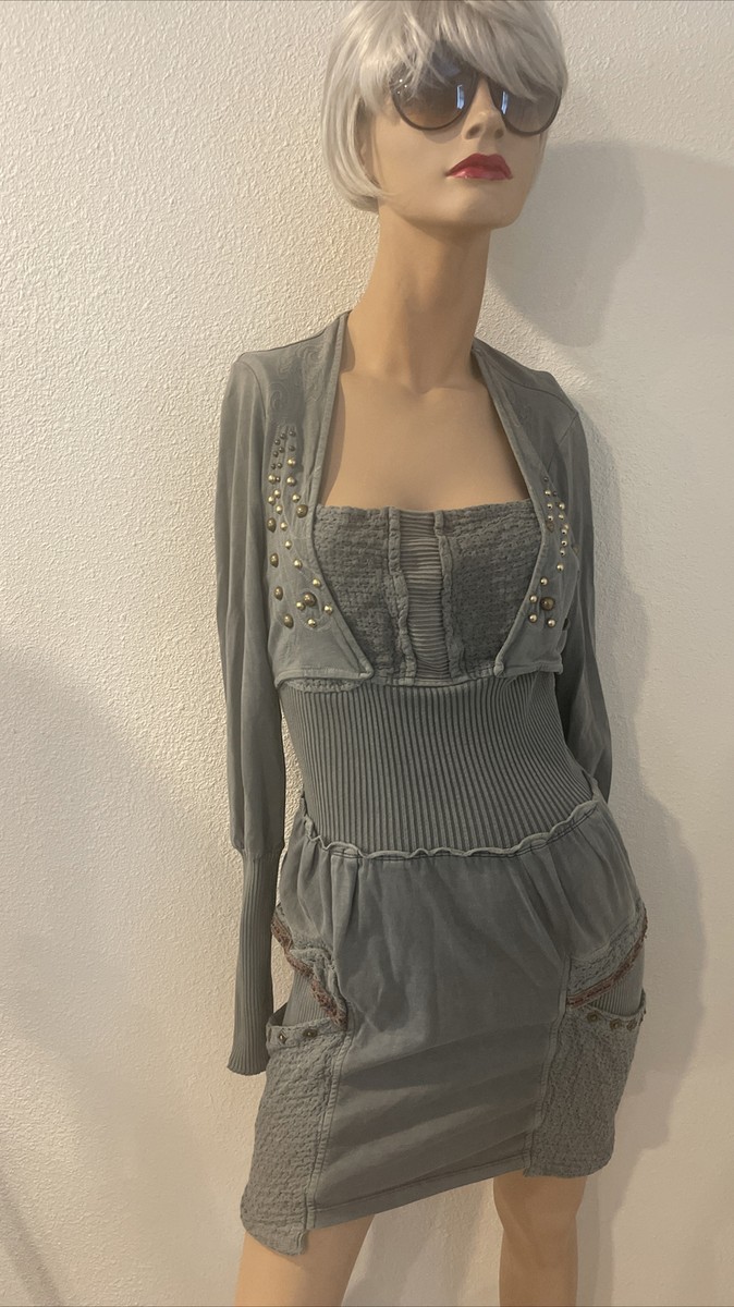 Angels Never Die Studded Dress size S Military Green Boho Y2K | eBay Angels Never Die Studded Dress size S Military Green Boho Y2K | eBay