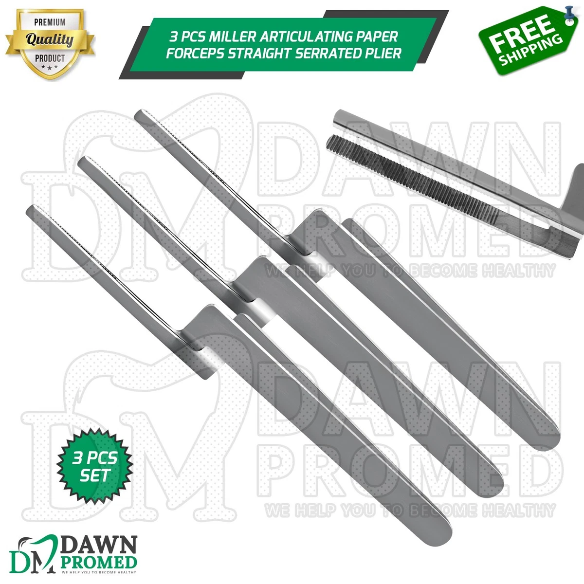 Miller Articulating Paper Forceps Holder – Straight – Serrated – Dental Restoration – A2Z Scilab