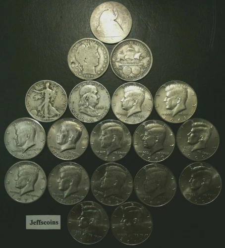 1837-2020 Half Dollar Type Set Seated Liberty Barber Commemorative Silver AG-AU