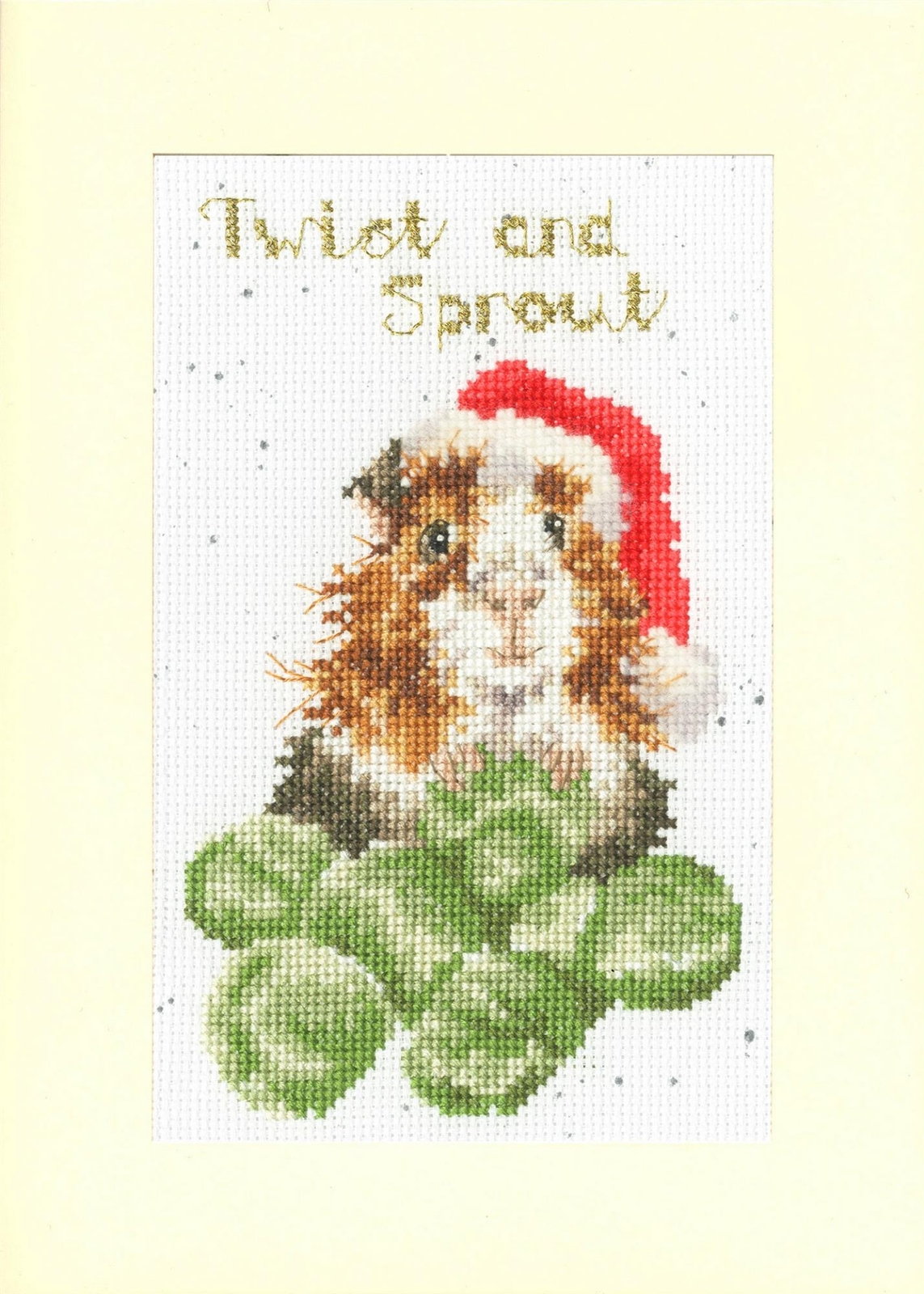 Twist And Sprout Christmas Card Cross Stitch Kit by Bothy Threads